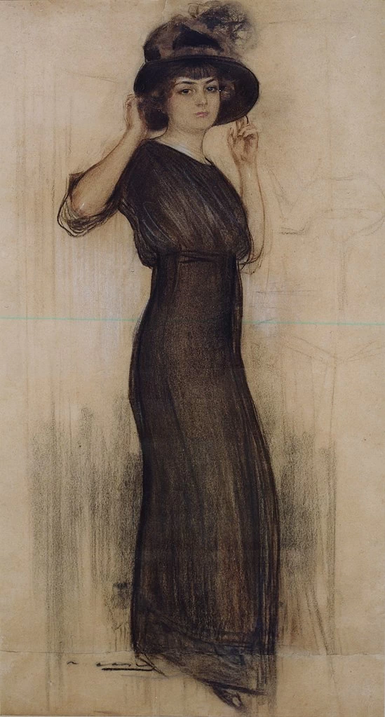 Ramon Casas - Julia con un cappello